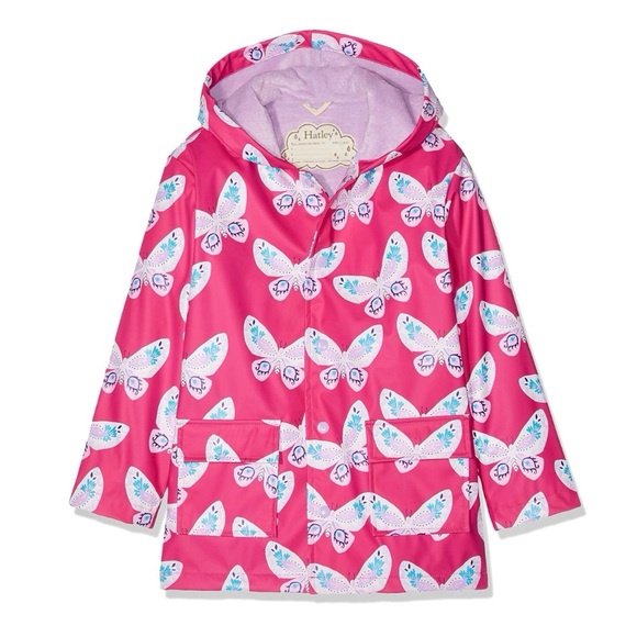 Hatley Chaqueta De Microfibra Fun Hearts Para Niña